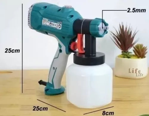 Pistola de Pintura TOTAL™ con Compresor integrado de 450W y 800ml