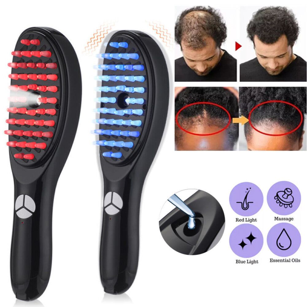 ❤️💙Cepillo Alisador con Terapia de Luz Roja y Azu❤️💙