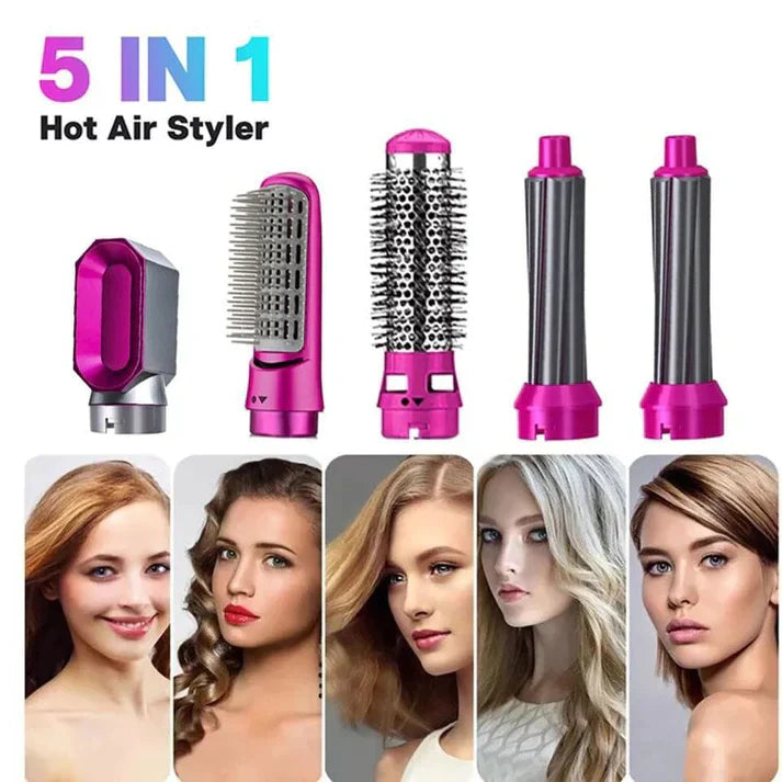 🌸 Secador y Styler 5 en 1 – Cabello Perfecto Todos los Días 🌸