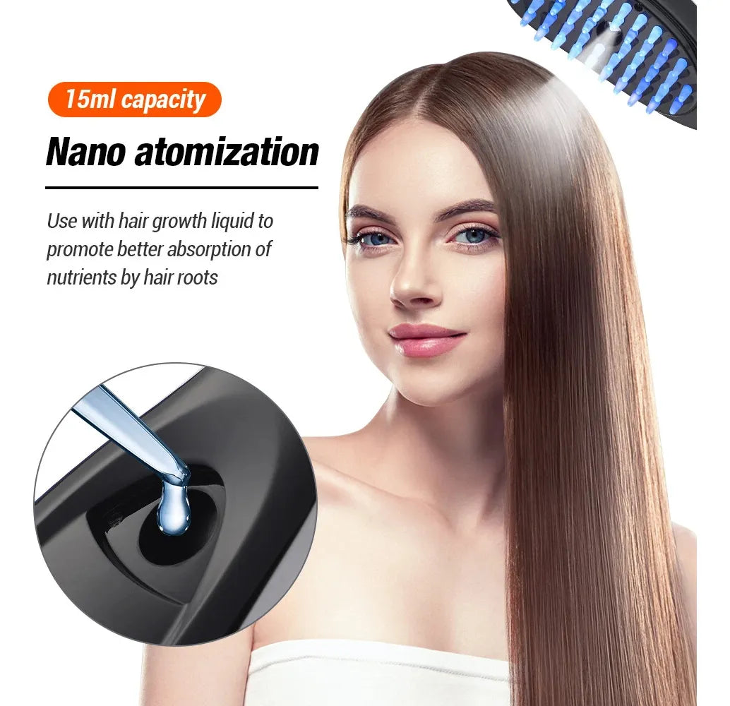 ❤️💙Cepillo Alisador con Terapia de Luz Roja y Azu❤️💙